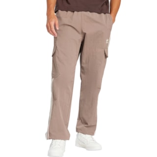 Calça Cargo Adidas Adicolor Classics 3-Stripes Trace Brown 