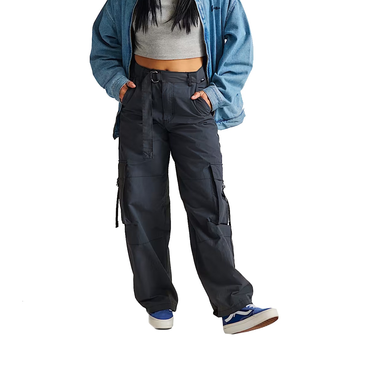Calça Feminina Vans Cobra Cargo Asphalt os melhores preços