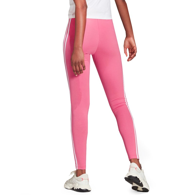 Calça Legging Adidas Essentials Linear Logo Feminina Rosa - Calça