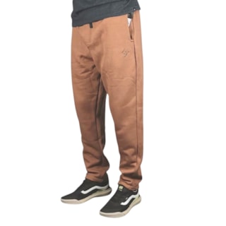 Calça Moletom Back Wash C26002 Marrom