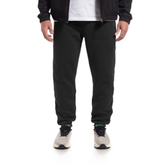 Calça Moletom Freesurf Logo Casual Preta