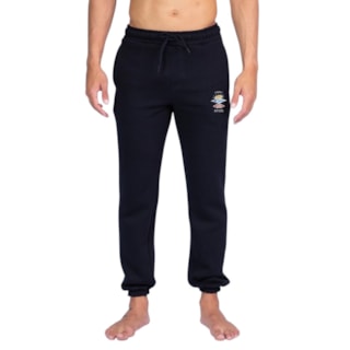Calça Moletom Rip Curl Search Icon Trackpant Black