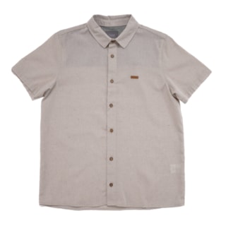 Camisa Botão Freesurf Linen Bege