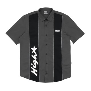 Camisa High Button Shirt Starry Black