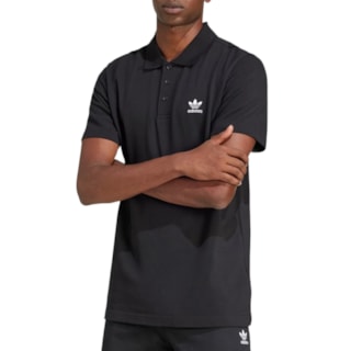Camisa Polo Adidas Trefoil Essentials Black