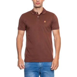 Camisa Polo HD Sleeve H0112 Marrom