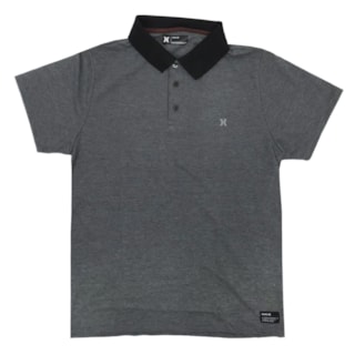 Camisa Polo Hurley Classic Cinza Mescla