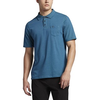 Camisa Polo Hurley Nike Dri-Fit Lagos Azul