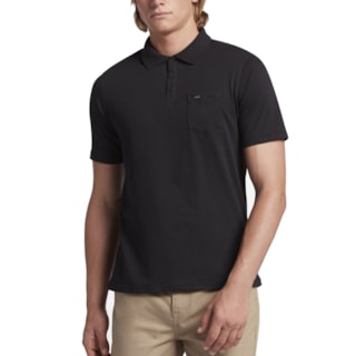 Camisa Polo Hurley Nike Dri-Fit Lagos Preta Camisa Polo Hurley Nike Dri-Fit Lagos Preta