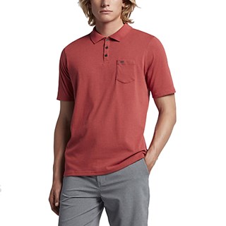Camisa Polo Hurley Nike Dri-Fit Lagos Vermelha