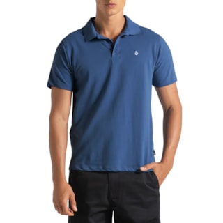 Camisa Polo Volcom Classic Stone Azul