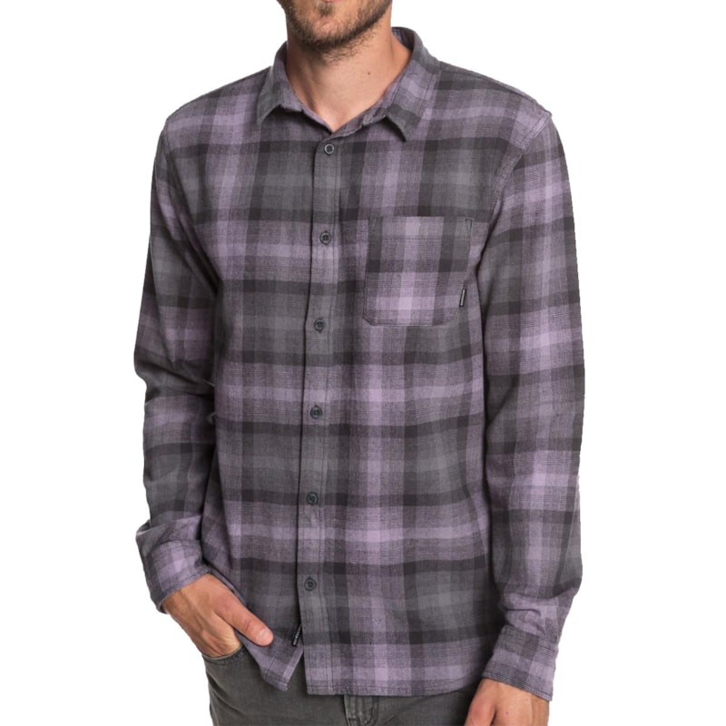 Camisa Quiksilver Fatherfly Shirt Cinza