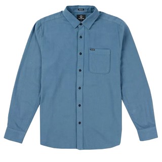 Camisa Volcom Caden Solid Slate Blue