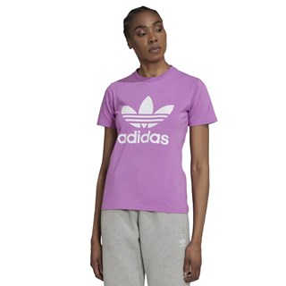 Camiseta Adidas Adicolor Classics Trefoil Lilás