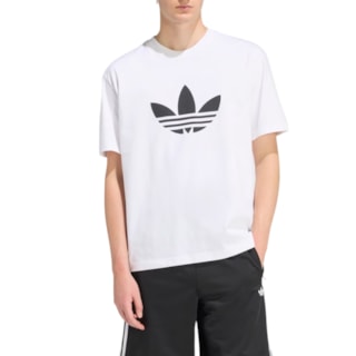 Camiseta Adidas Adicolor Trefloil White Black