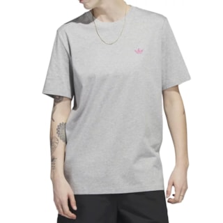 Camiseta Adidas Skateboarding 4.0 logo Cinza