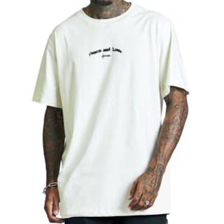 Camiseta Approve Peaceandluv Off White