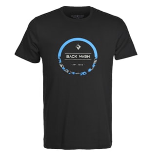 Camiseta Back Wash Circle Preta