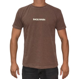 Camiseta Back Wash Estonada Sol e Mar BCKW016 Marrom