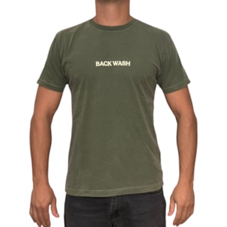 Camiseta Back Wash Estonada Sol e Mar BCKW016 Verde