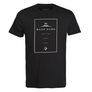 Camiseta Back Wash Uniting Preta Tamanho Especial