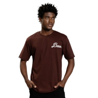 Camiseta Baw Unissex Baw Knot Marrom