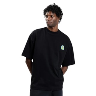 Camiseta Baw Unissex New Over Sufs Up Baw x SD Preta