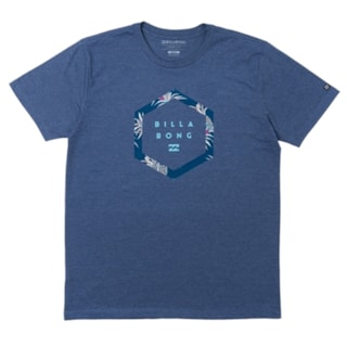 Camiseta Billabong Acess Pine Tropics Azul Marinho