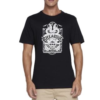 Camiseta Billabong Snakey Arch Preta