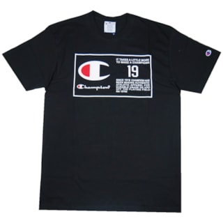 Camiseta Champion 19 Label Preta