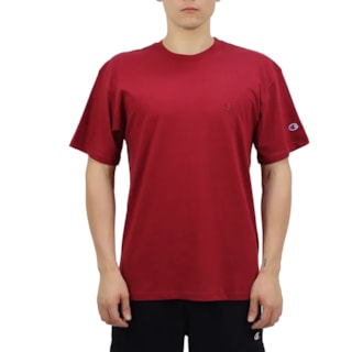 Camiseta Champion Embroidery Logo Sandalwood Red