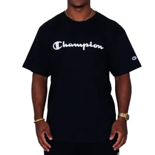 Camiseta Champion Lev Script Preto