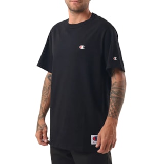 Camiseta Champion Logo C Bordado Black