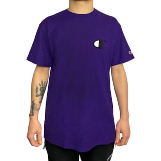 Camiseta Champion Logo Ink Roxa