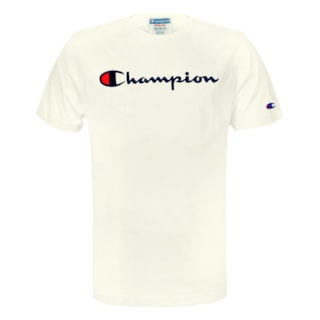 Camiseta Champion Logo Life Off White