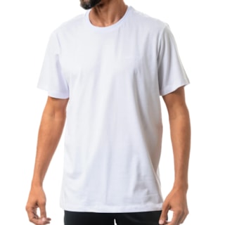 Camiseta Columbia Básica Bordada Branca