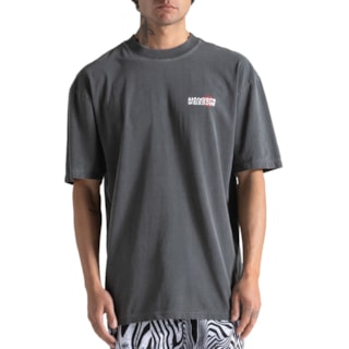 Camiseta Comfort Fit Volcom Brain Storm Preta