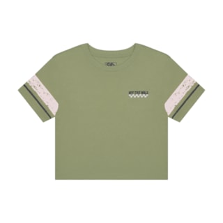 Camiseta Cropped Vans Off The All Soft Sage
