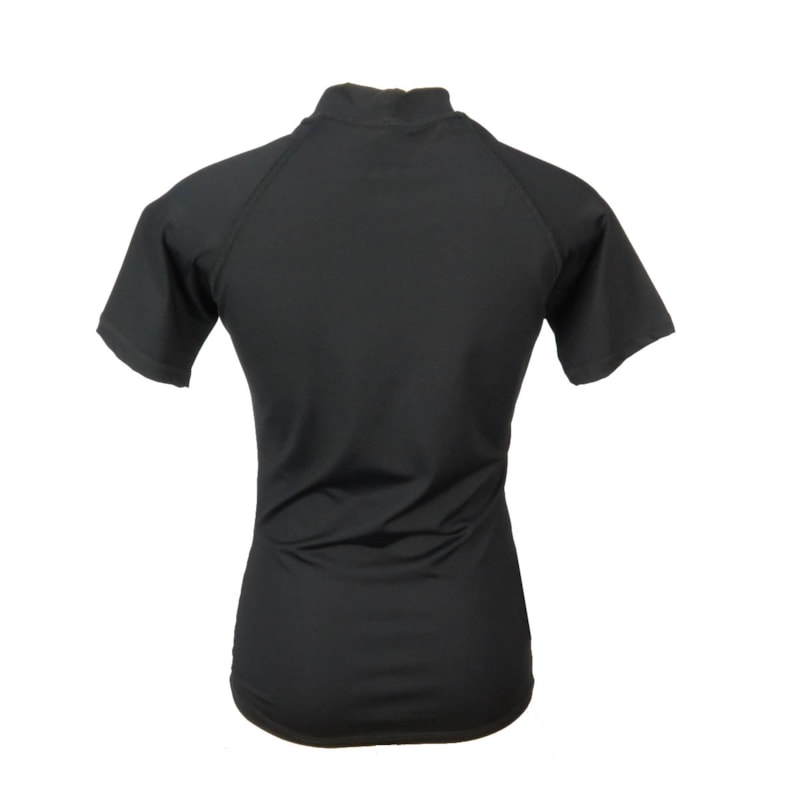 Camiseta de Lycra Feminina Roxy Preta Back Wash - Main Image