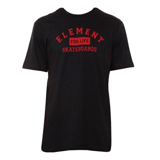 Camiseta Element For Life Preta e Vermelha