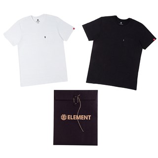 Camiseta Element Minimal Pocket Kit com 2