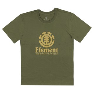 Camiseta Element Vertical Color Verde Militar