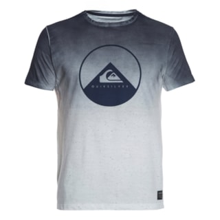 Camiseta Especial Masculina Quiksilver Degradê Azul Branco