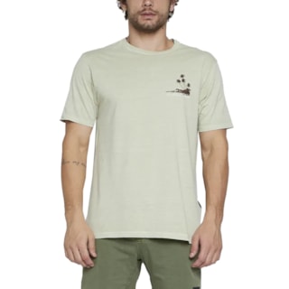 Camiseta Especial Quiksilver Island Vibes Bege