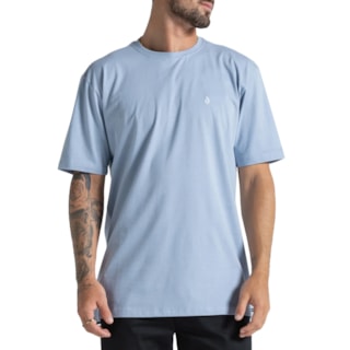 Camiseta Especial Volcom Corp Stone Azul Claro
