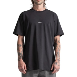 Camiseta Especial Volcom Sign Stone Preta