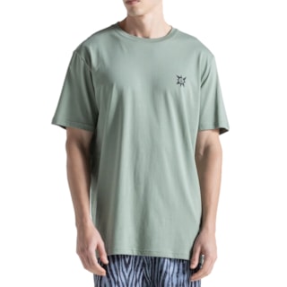 Camiseta Especial Volcom Slant Stone Verde Oliva