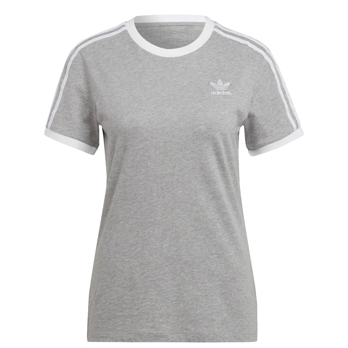 Camiseta adidas sale cinza feminina