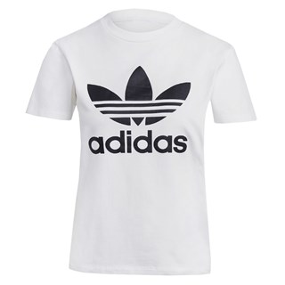 Camiseta Feminina Adidas Adicolor Classics Trefoil Branca