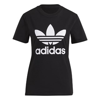 Camiseta Feminina Adidas Adicolor Classics Trefoil Preta